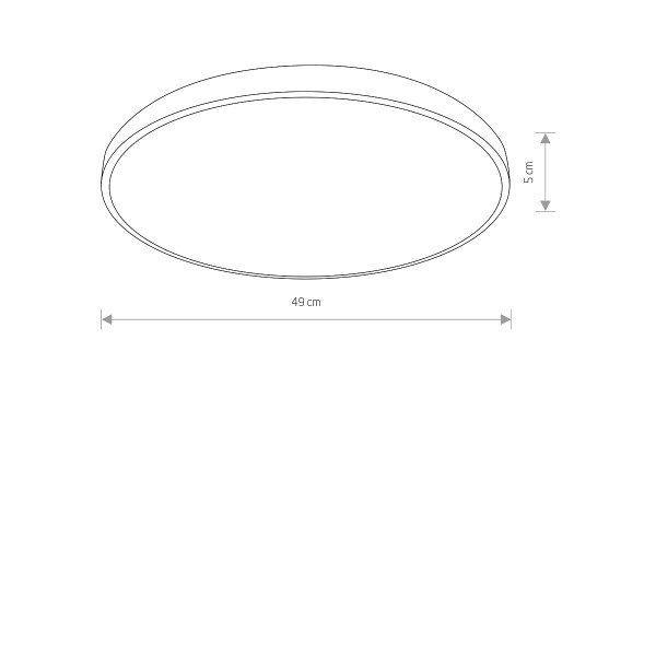 AGNES ROUND LED PRO black M 3000K 10973 Nowodvorski