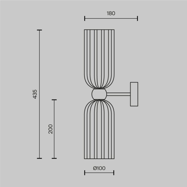 ANTIC II MOD302WL-02GR Maytoni