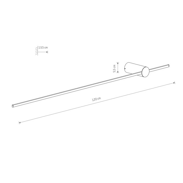 SABER LED L white 4000K 11590 Nowodvorski