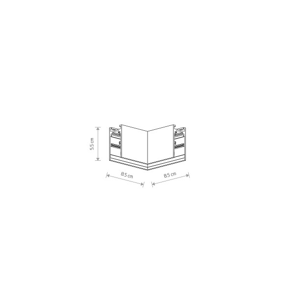 LVM HORIZONTAL CORNER white 11618 Nowodvorski