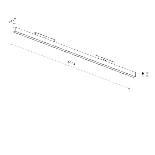 NANO-LVM LINE OUT LED 20W black 3000K 11721 Nowodvorski