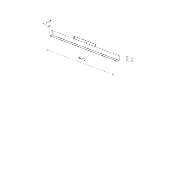 NANO-LVM LINE OUT LED 10W black 3000K 11743 Nowodvorski
