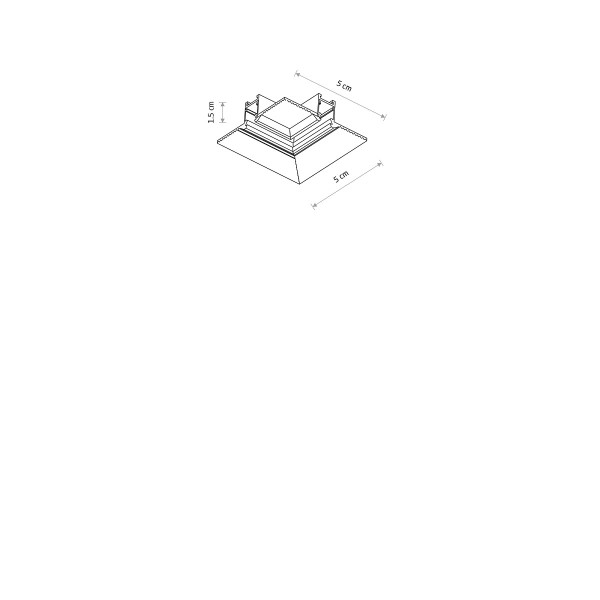 NANO-LVM RECESSED HORIZINTAL CORNER black 11732 Nowodvorski