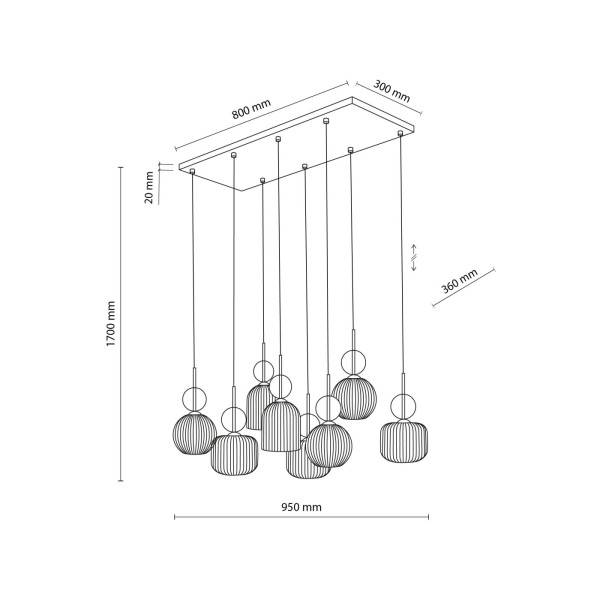 SOPHIA cognac VIII 11045 TK Lighting