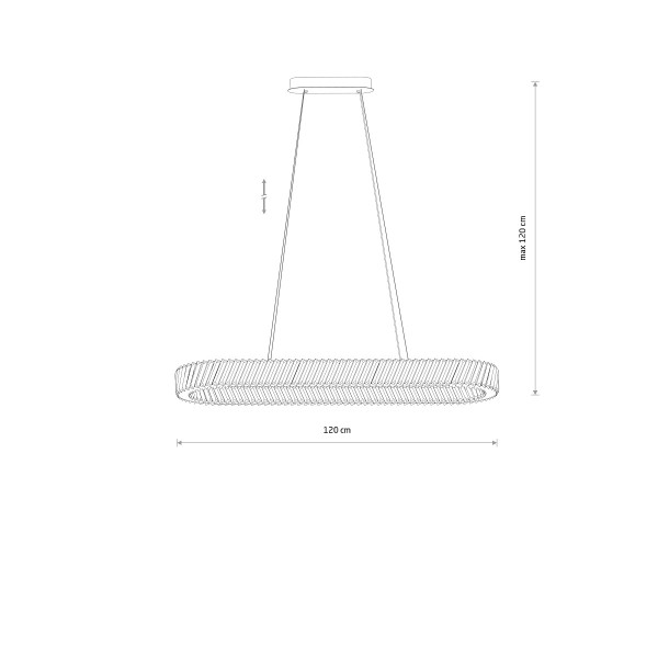 LUXORA OVAL LED 40W 11707 Nowodvorski