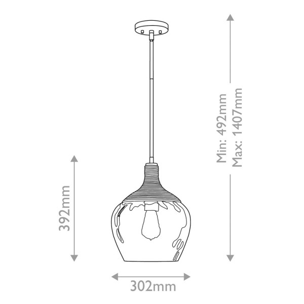 ROYER QZ-ROYER-1P-MBK Quoizel