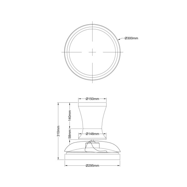 BREEZE white 18198 TK Lighting