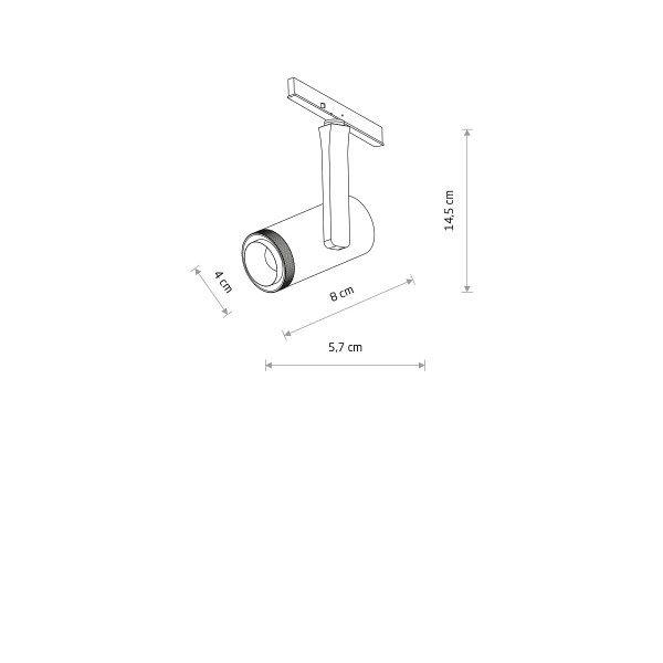 NANO-LVM SPOT ZOOM LED 7W black 3000K 11715 Nowodvorski