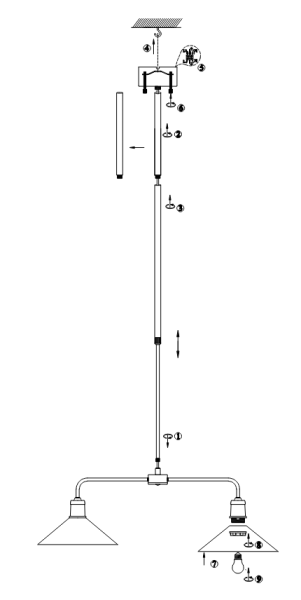 VELA brass-white 109160 Markslojd