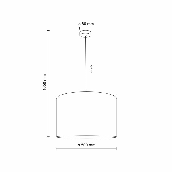 VELLUM black 50 10751 TK Lighting
