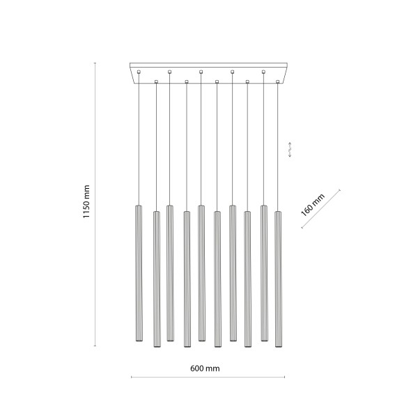 FERRO champagne X 11491 TK Lighting