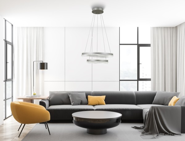 MORTE silver CCT PND-34535-2L-SILV Italux