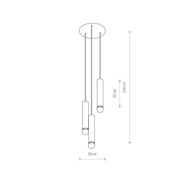 BATON solid brass III 7855 Nowodvorski