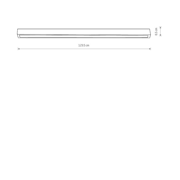 STRAIGHT CEILING LED black L 7600 Nowodvorski