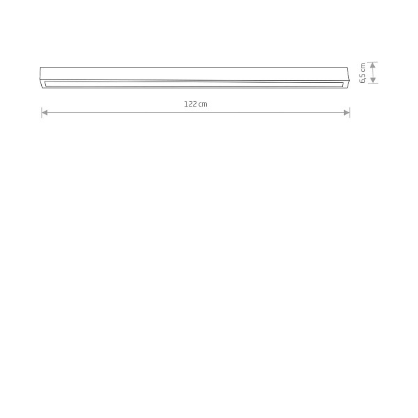 STRAIGHT CEILING LED graphite L 7551 Nowodvorski
