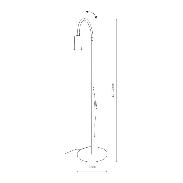 EYE FLEX white  podłogowa 8934 Nowodvorski