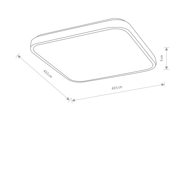 AGNES SQUARE LED PRO white M 4000K 10992 Nowodvorski