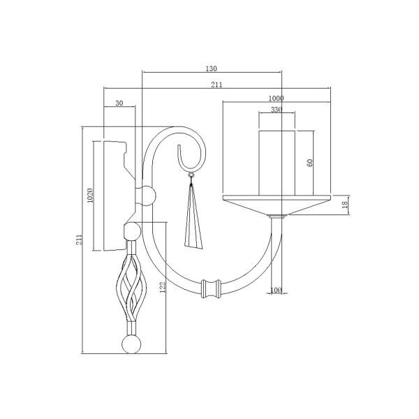 AEGEAN polished nickel AG1-POL-NICKEL Elstead