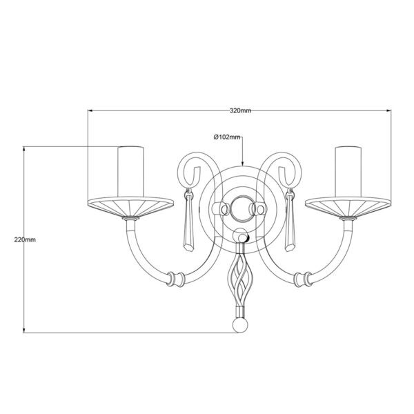 AEGEAN polished nickel AG2-POL-NICKEL Elstead