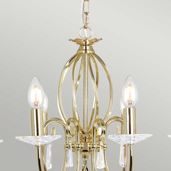 AEGEAN polished brass AG8-POL-BRASS Elstead