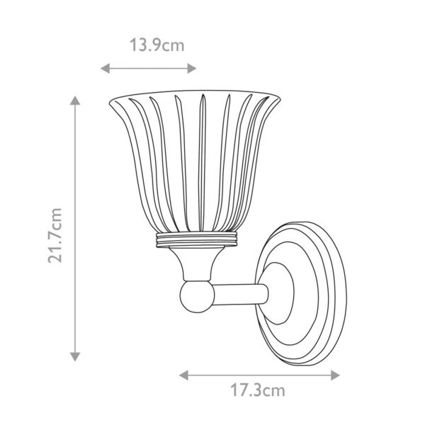 AUSTEN polished brass BATH-AUSTEN1-PB Elstead