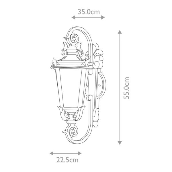 BALTIMORE weathered bronze BT1-M Elstead