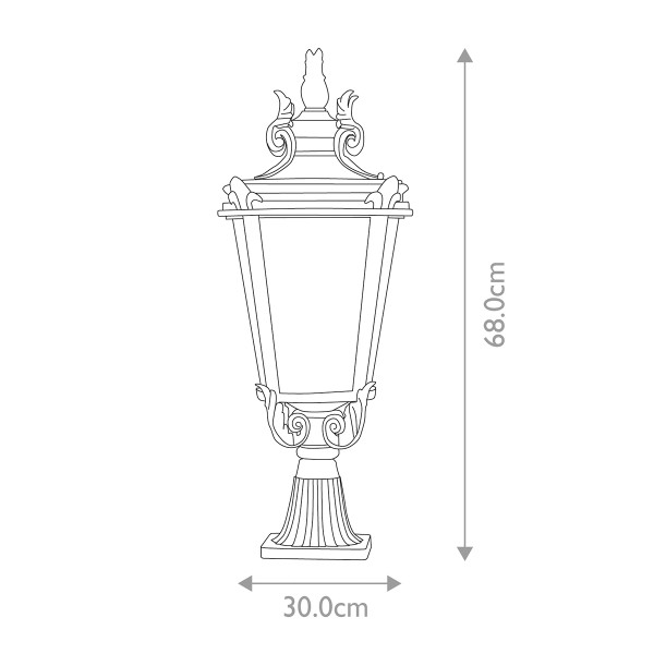 BALTIMORE weathered bronze BT3-L Elstead