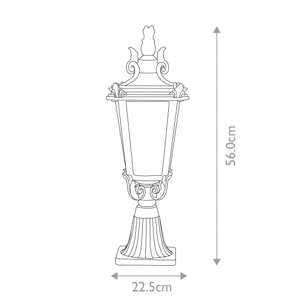 BALTIMORE weathered bronze BT3-M Elstead