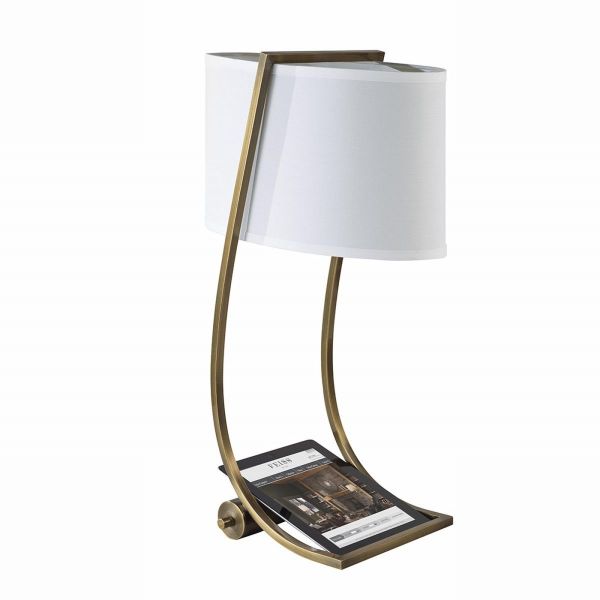 Lex Brushed Steel Fe Tl Bs Feiss, Feiss Table Lamps