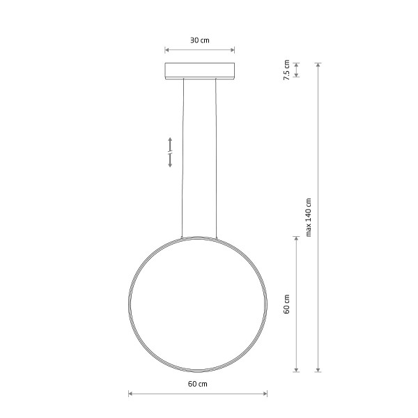 CIRCOLO LED white M 3000K 11605 Nowodvorski