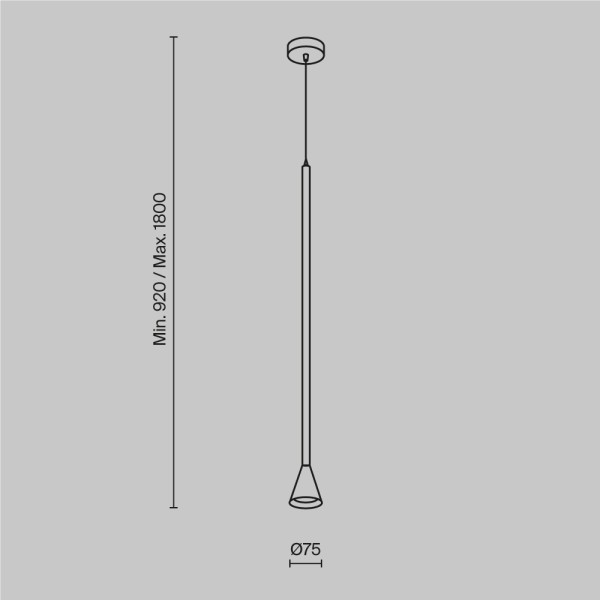 ARROW white P064PL-01W Maytoni