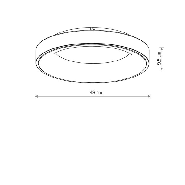 NIKKI ROUND LED white 48W 3000K 11201 Nowodvorski