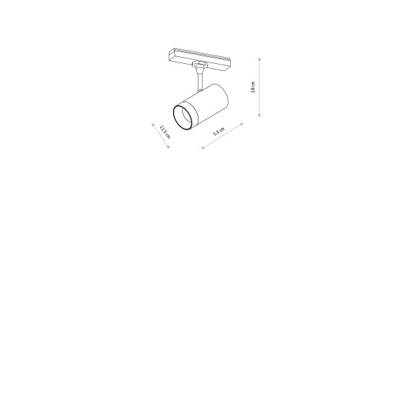UT-LVM MINI SPOT LED 12W black 4000K 11342 Nowodvorski