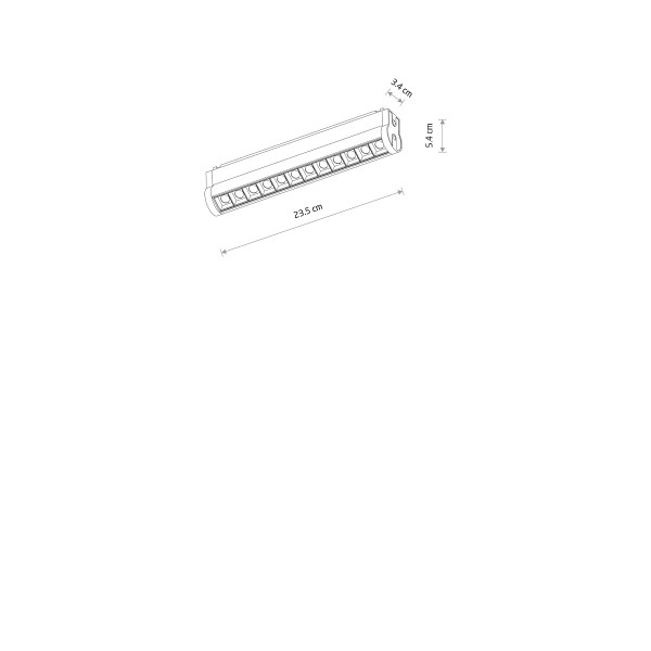 UT-LVM MINI FOCUS SWING LED 12W black 3000K 11311 Nowodvorski