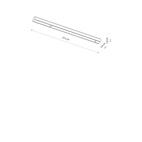 UT-LVM MINI LINE LED 12W black 4000K 11333 Nowodvorski