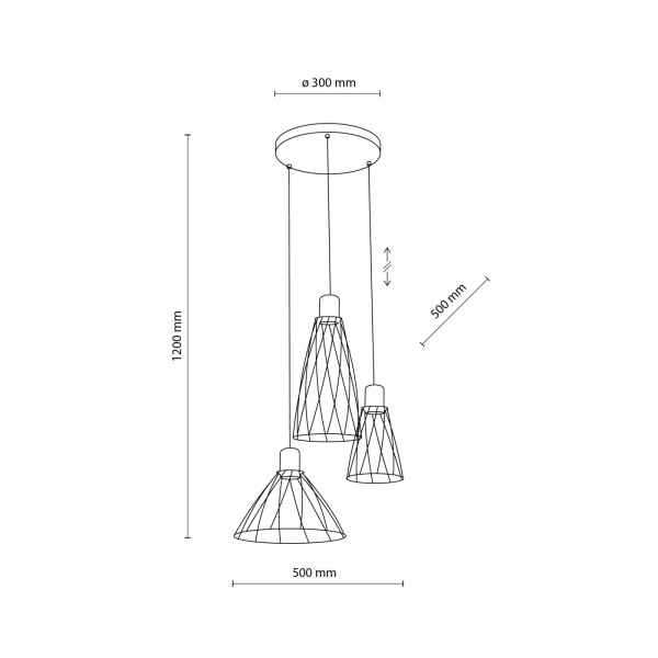 MODESTO black III 10187 TK Lighting