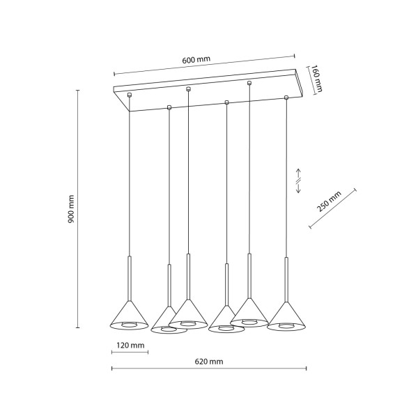 CONO mini black VI 10306 TK Lighting