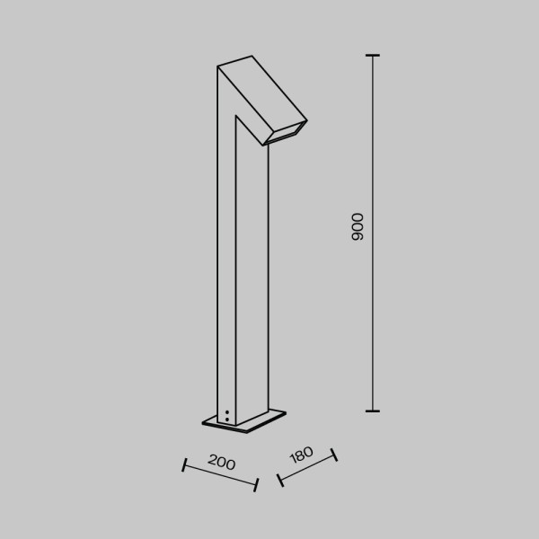 GUSS graphite O592FL-L15GF3K Maytoni