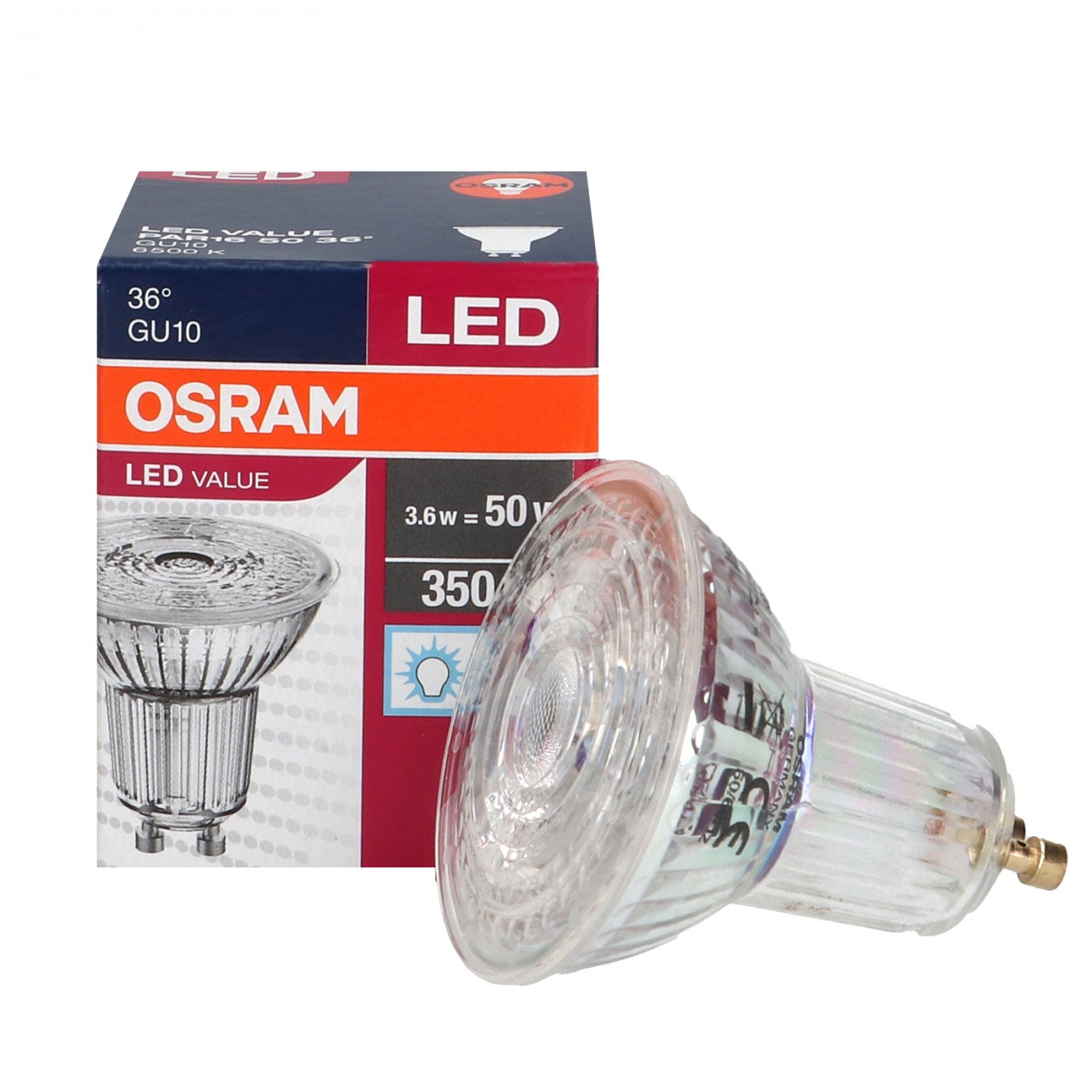 LED GU10 3.6W Par16 6500K 36 OSRAM 